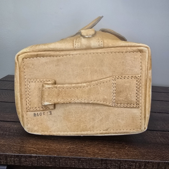 Vintage Carriel Yidi Leather Zipper Camera Doctor Duffel Bag Light Brown - Picture 4 of 16